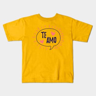 Te Amo - Grunge design Kids T-Shirt